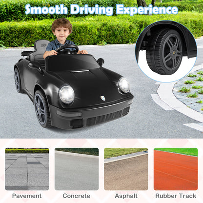 12V Electric Ride On Car Licensed RUF¬†CTR with Remote Control and Music-Black