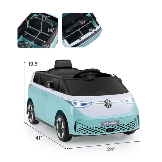 12V Electric Ride-On VW Bus with Remote Control & Music