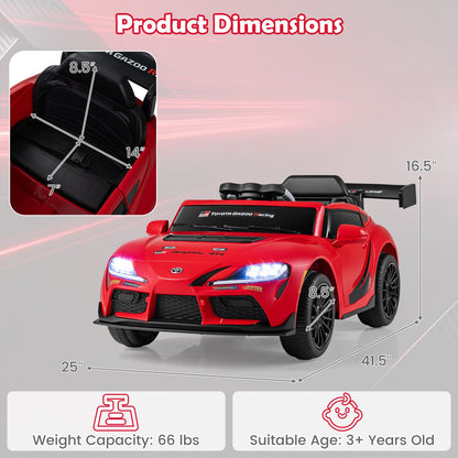 12V Kids Electric Car with Parent Remote Control and Msuic Licensed Toyota