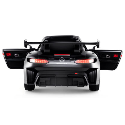 12V Kids Ride-On Car Mercedes-AMG GT3 Licensed with Adjustable Speed-Black