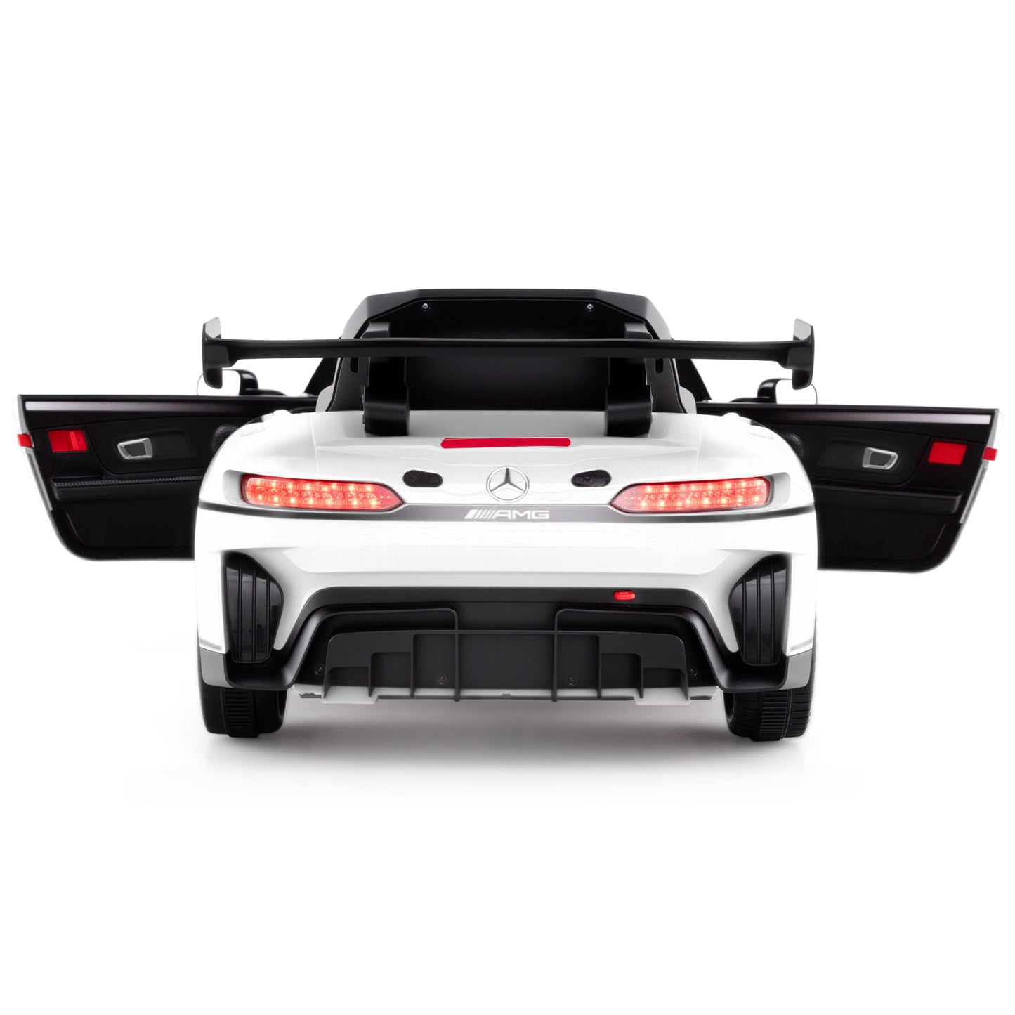 12V Kids Ride-On Car Mercedes-AMG GT3 Licensed with Adjustable Speed-White
