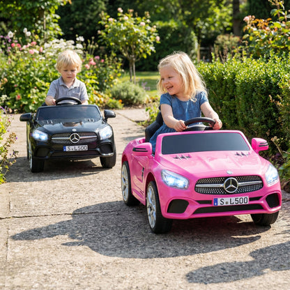 12V Kids Ride on Car Licensed Mercedes-Benz with Remote and Music-Pink