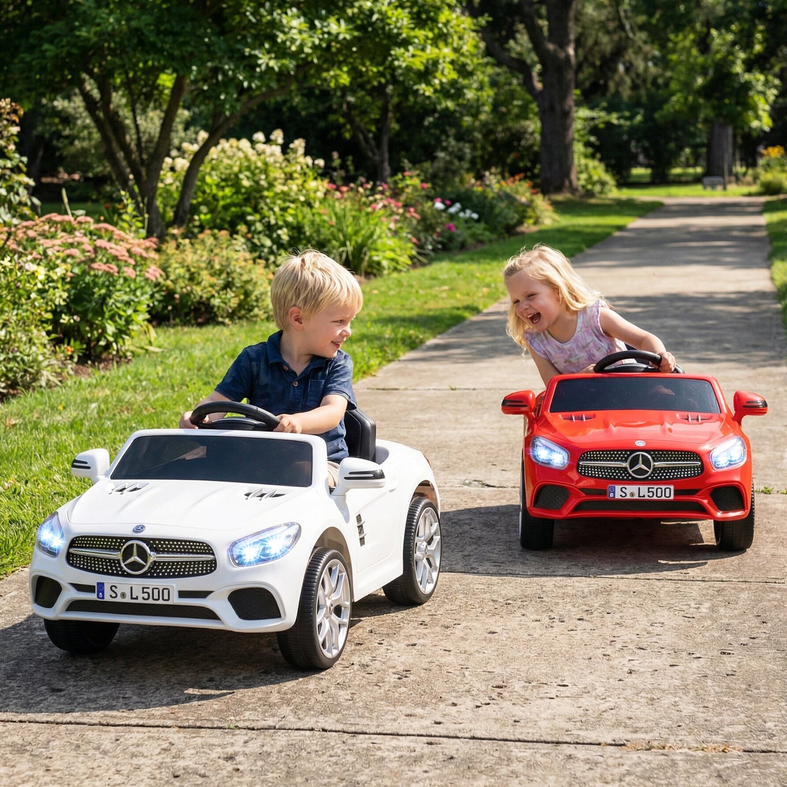 12V Kids Ride on Car Licensed Mercedes-Benz with Remote and Music-White