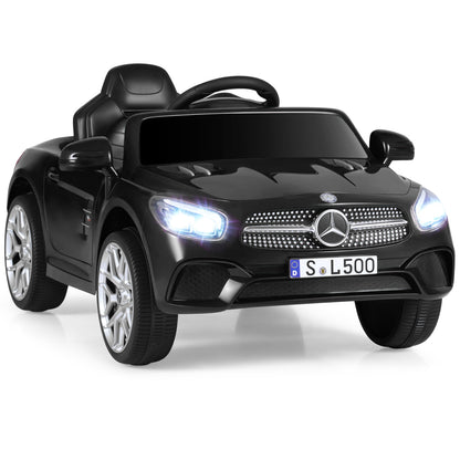 12V Kids Ride on Car Licensed Mercedes-Benz with Remote and Music-Pink - Black