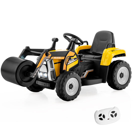 12V Kids Ride-On Road Roller with Remote Control