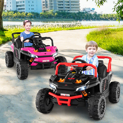 12V Kids Ride on Truck Off-Road UTV with Parental Remote and Lights