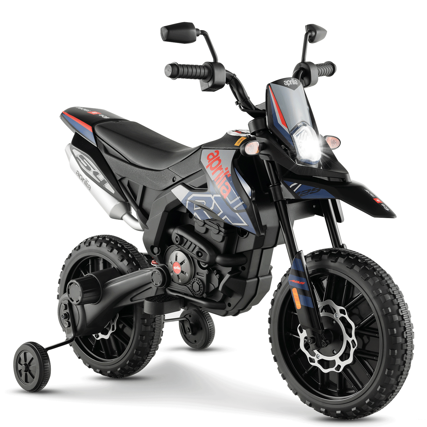 Aprilia Licensed Kids Ride On Motorcycle with 2 Training Wheels