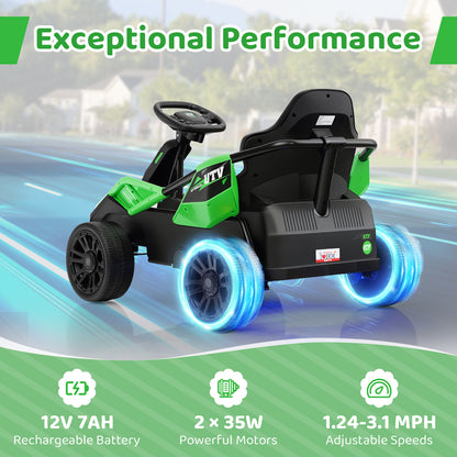 12V Ride on Car Electric UTV with Remote and Music for Big Kids