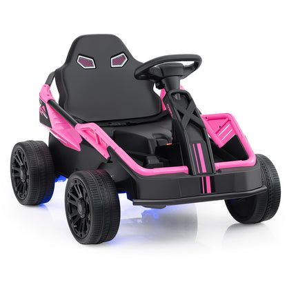 12V Ride on Car Electric UTV with Remote and Music for Big Kids-Pink - Pink