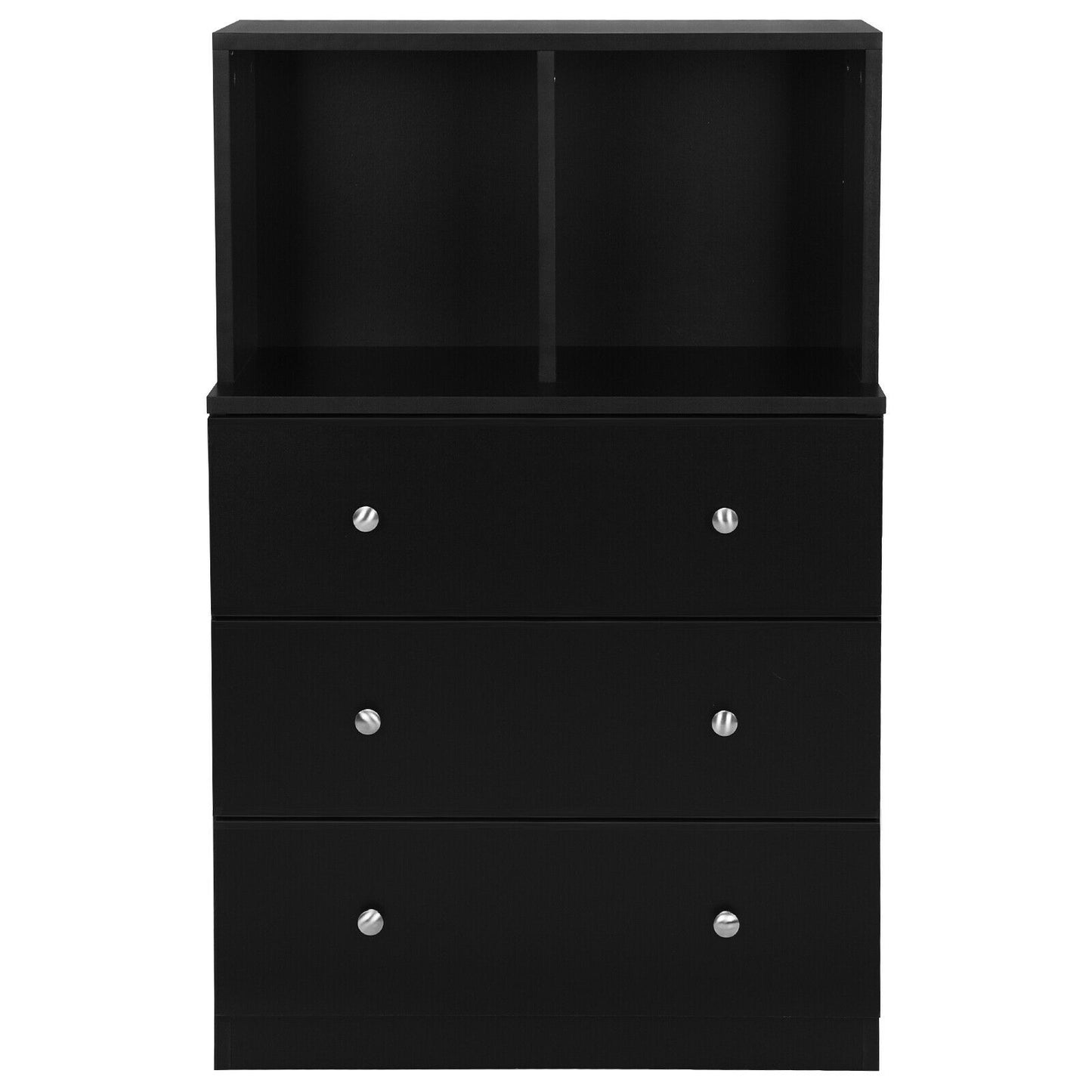 3 Drawer Dresser with Cubbies Storage Chest for Bedroom
