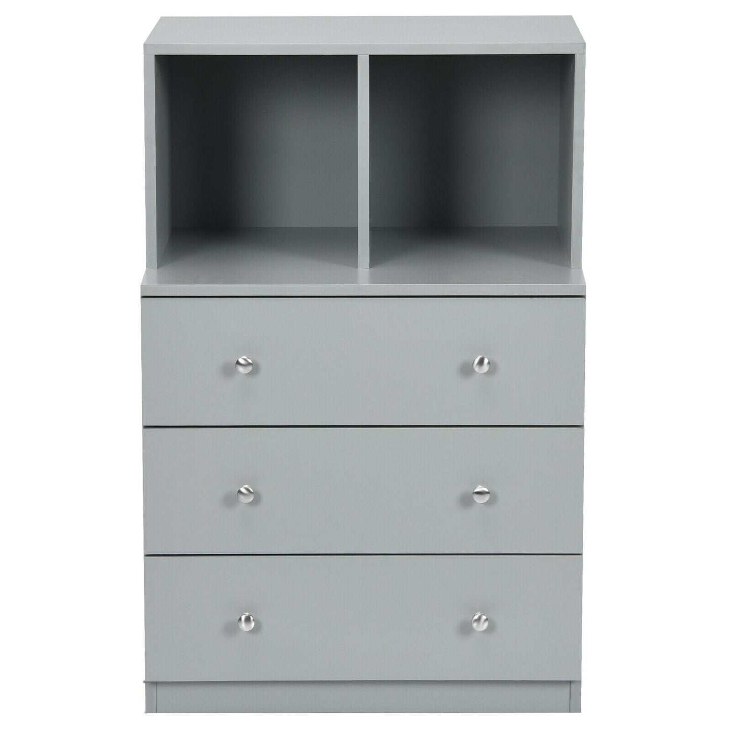 3 Drawer Dresser with Cubbies Storage Chest for Bedroom