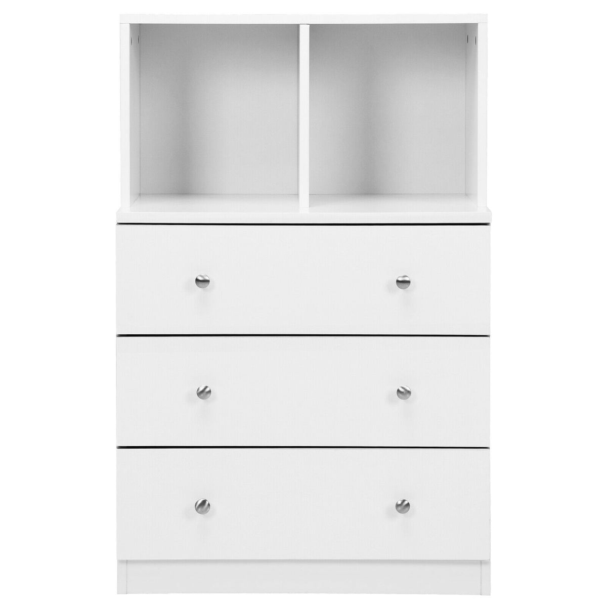 3 Drawer Dresser with Cubbies Storage Chest for Bedroom