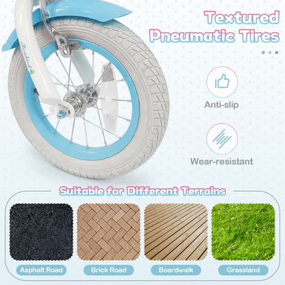Kids Bike 12-20 Inch with Training Wheels & Basket