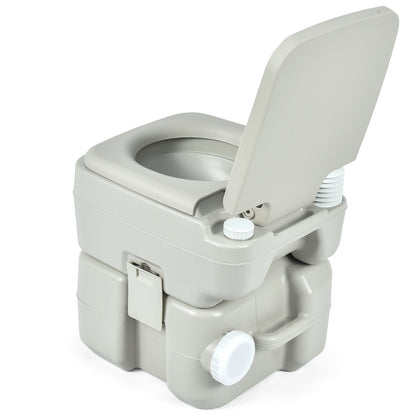 5.3 Gallon 20 L Portable Travel Toilet for Camping RV Indoor Outdoor