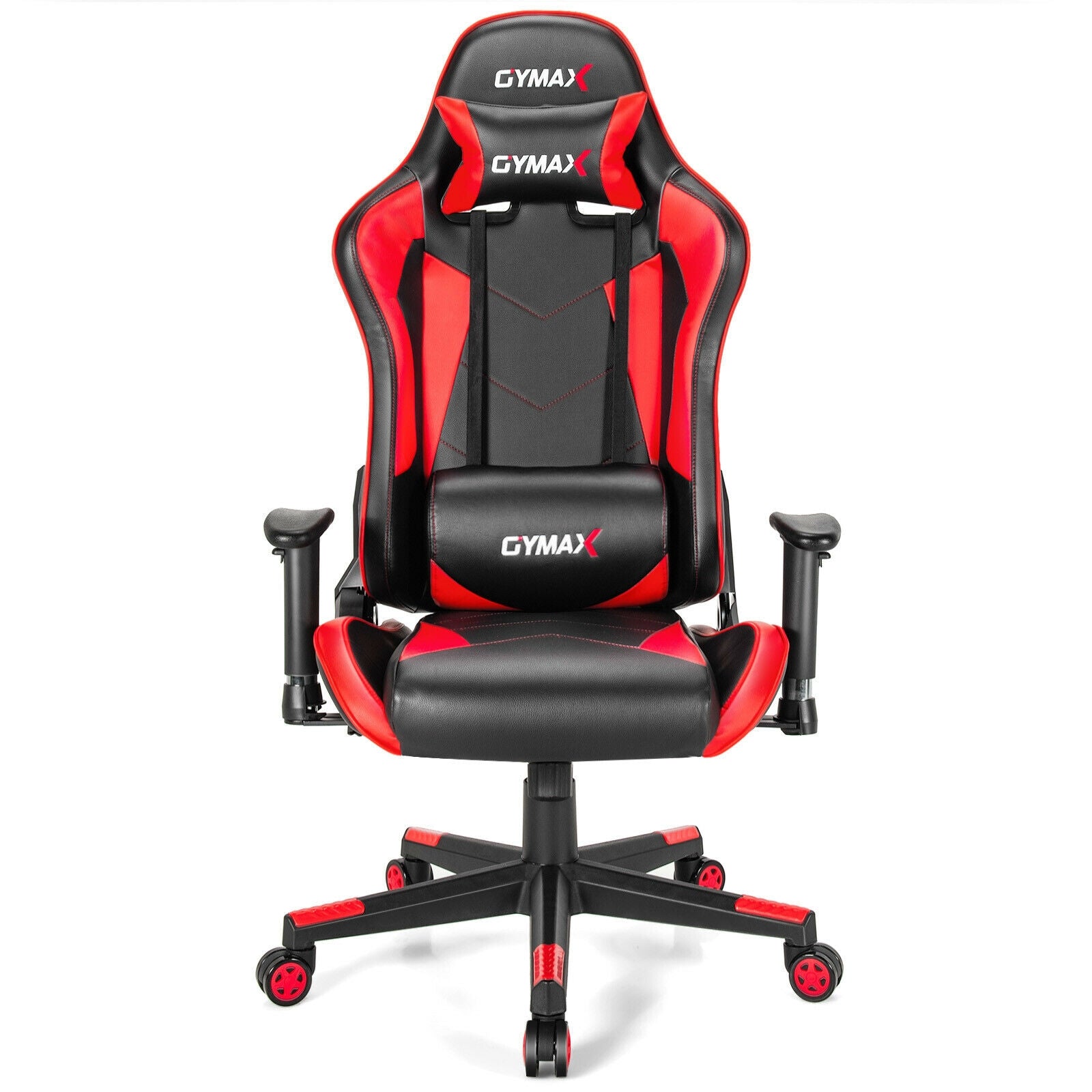 Gaming Chair Adjustable Swivel Racing Style Computer Office Chair-Red