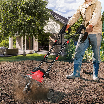 Electric Tiller and Cultivator 14-Inch 10 Amp Corded