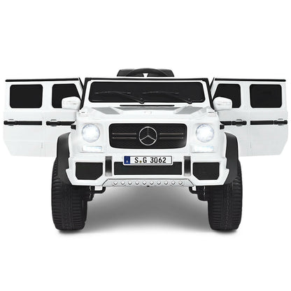 12V Licensed Mercedes-Benz Kids Ride On Car-Black - White