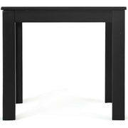 Wooden Square Patio Coffee Bistro Table-Black