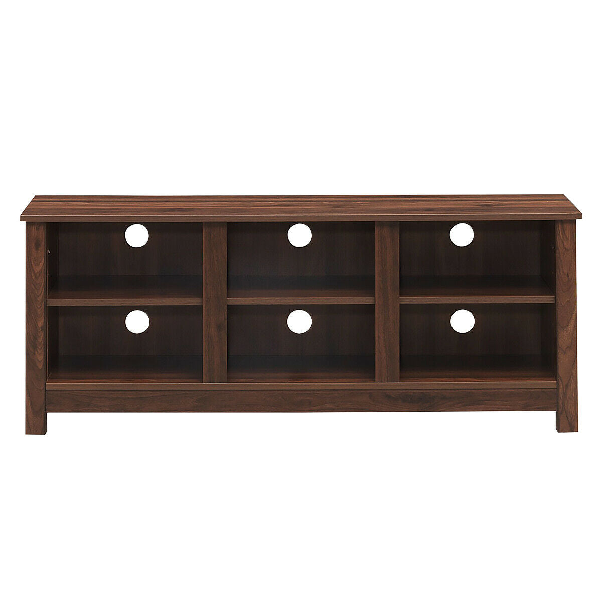 60 Inch Entertainment TV Stand Cabinet-Brown