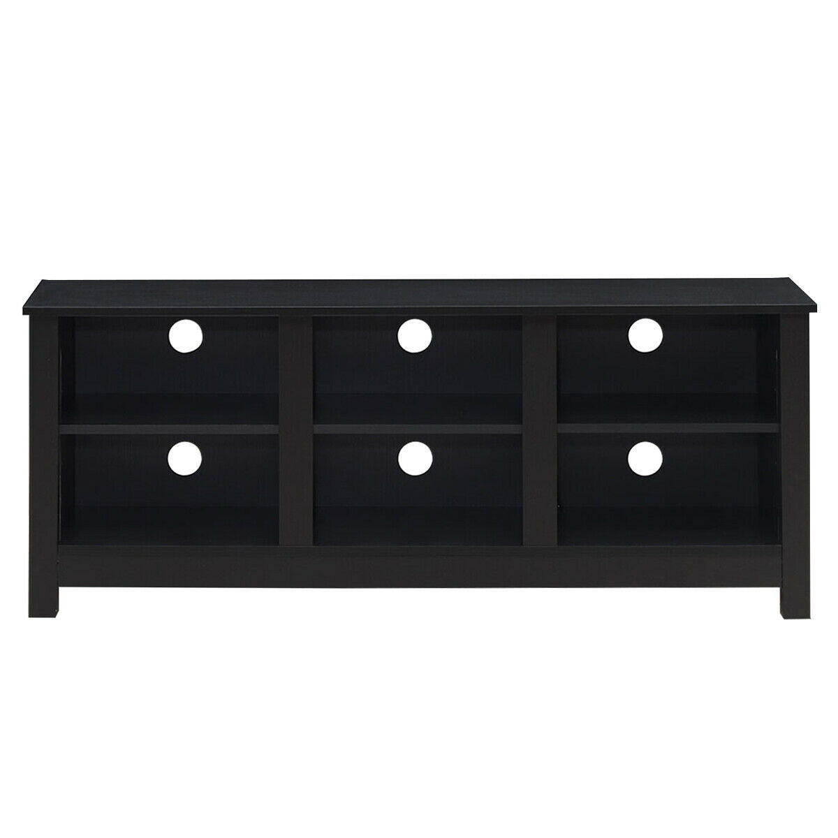 60 Inch Entertainment TV Stand Cabinet-Black