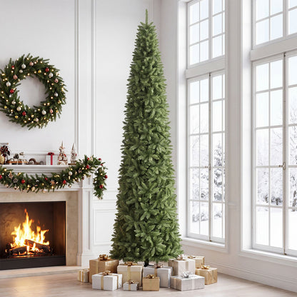 12 FT Artificial Christmas Tree with 1818 PVC Branch Tips-XL
