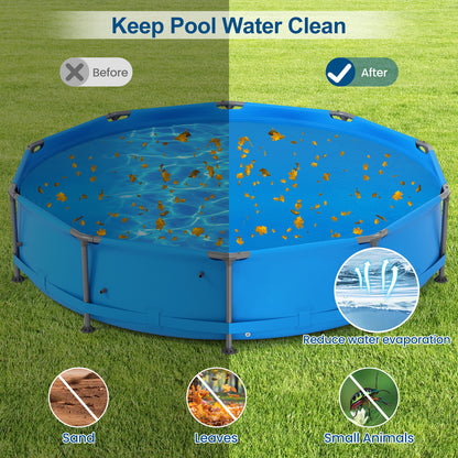12 Foot Round Solar Pool Cover 12 Mil Blue