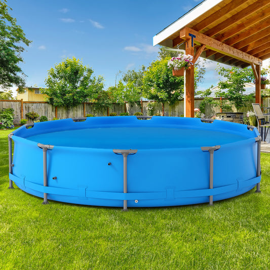 12 Foot Round Solar Pool Cover 12 Mil Blue