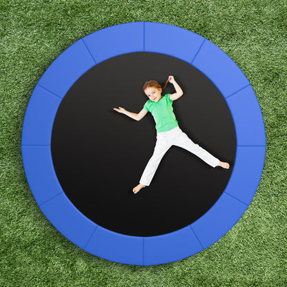 12 Feet Trampoline Pad Replacement Safety Pad with Fixing Straps (Blue)