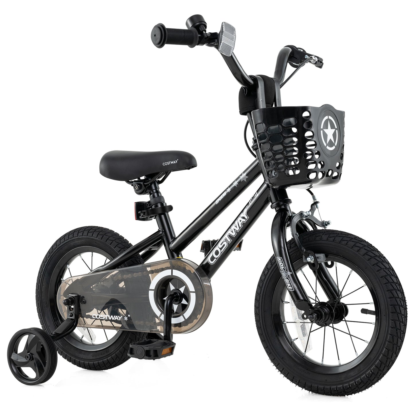Kids Bike 12 Inch with Training Wheels and Basket
