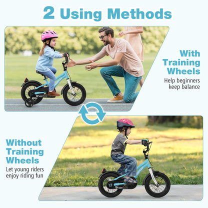 14-Inch Kids Bike for 3-5 Years Old Children Bicycle with Training Wheels