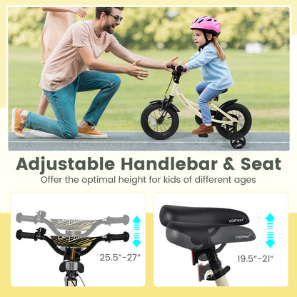 12 Inches Kids Bike Sport Bicycle with Removable Training Wheels