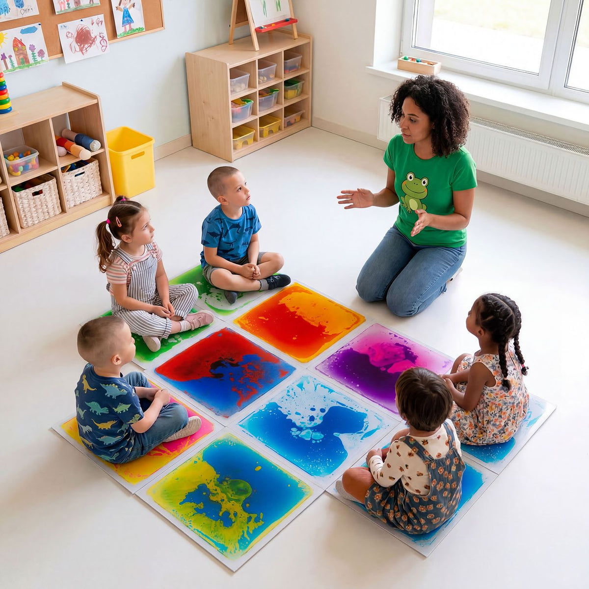 12" x 12" Toddler Sensory Floor Titles