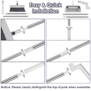 Upright Broom with Dustpan & Squeegee