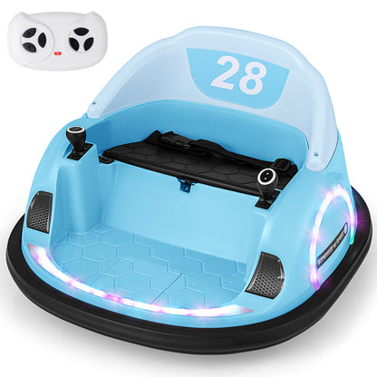 12V Ride On Bumper Car with Remote Control for Toddlers