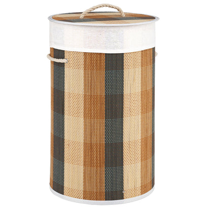 13.2 Gallon Bamboo Laundry Hamper with Removable Liner