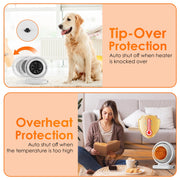 380W Space Heater with 30° Tilting Angle