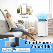 14000 BTU Inverter Portable Air Conditioner 3 in 1 Wifi Enabled AC Unit-White