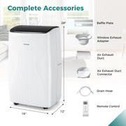 14000 BTU Portable Air Conditioner with Heat and Smart WiFi