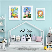 11.69x16.53in Kids Art Frame Front Opening Wooden Frame