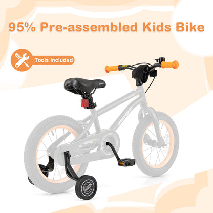 16-Inch Kids Bike Sport Bicycle for 4-7 Years Old with Adjustable Seat and Reflectors-16 inches