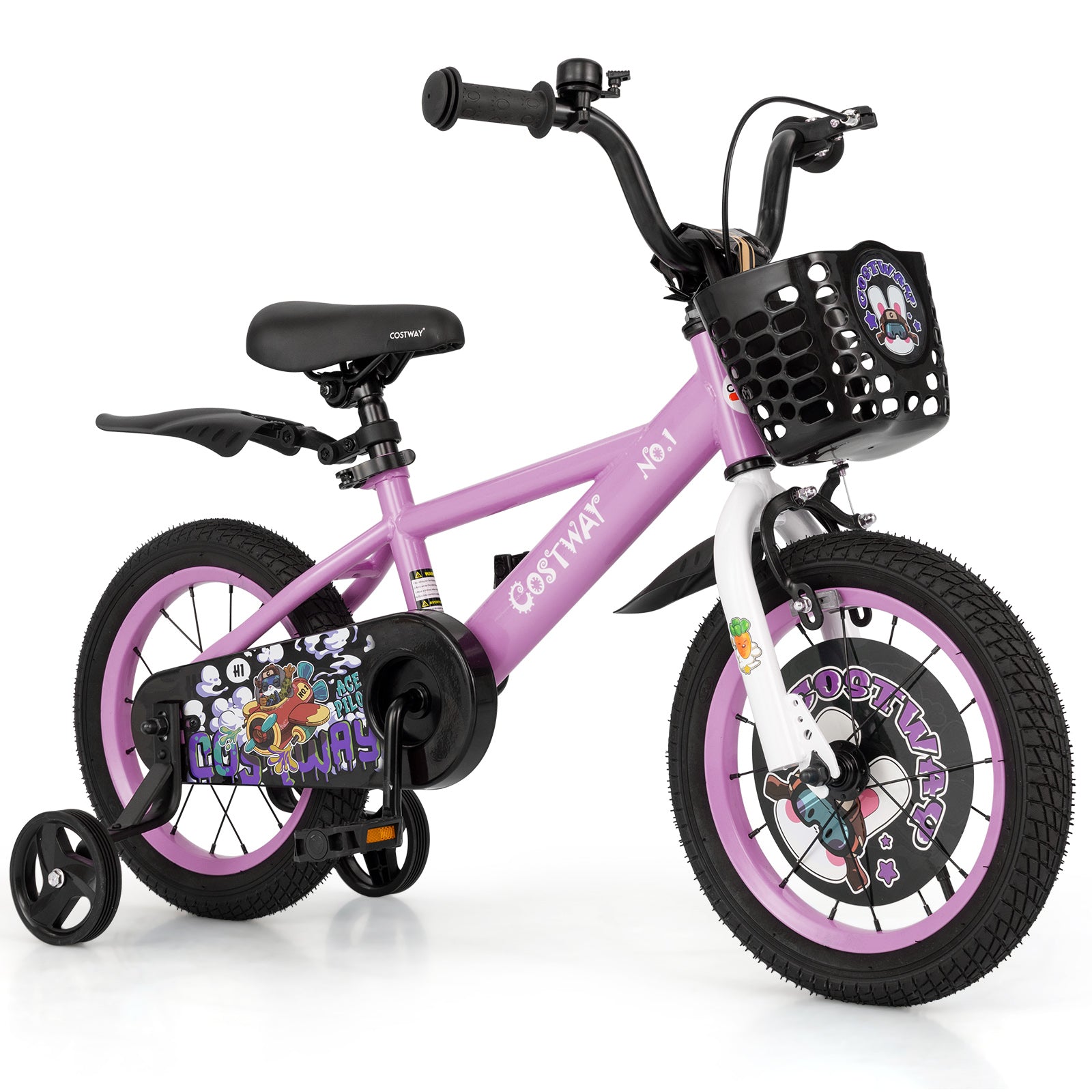 18 Inch Kids Bike for 4-8 Years Old Sport Bicycle with Adjustable Handlebar and Saddle-18 inches - 14 Inches