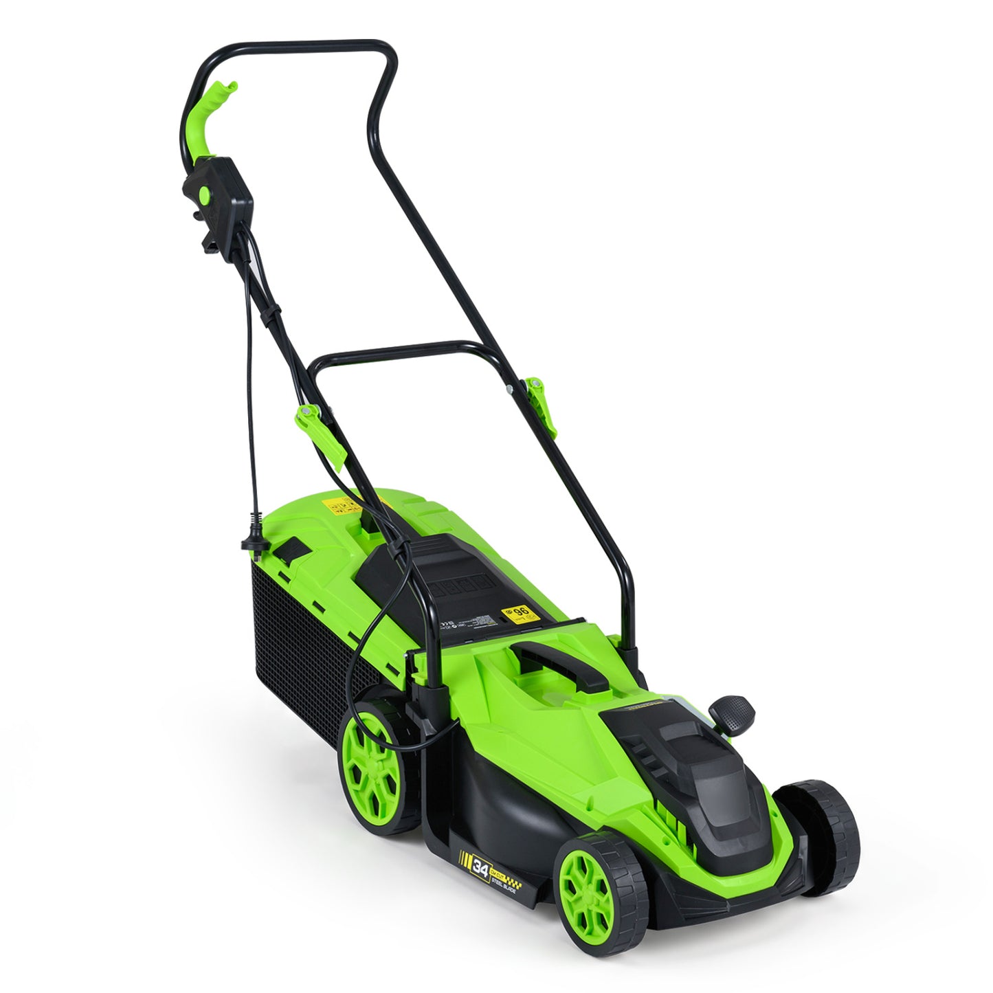 14-Inch Corded Electric Lawn Mower with 5-Position Height Adjust