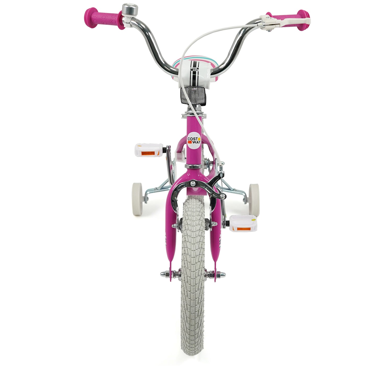 Kids Bike 12-18 Inch with Training Wheels - Pink