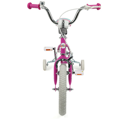 Kids Bike 12-18 Inch with Training Wheels - Pink