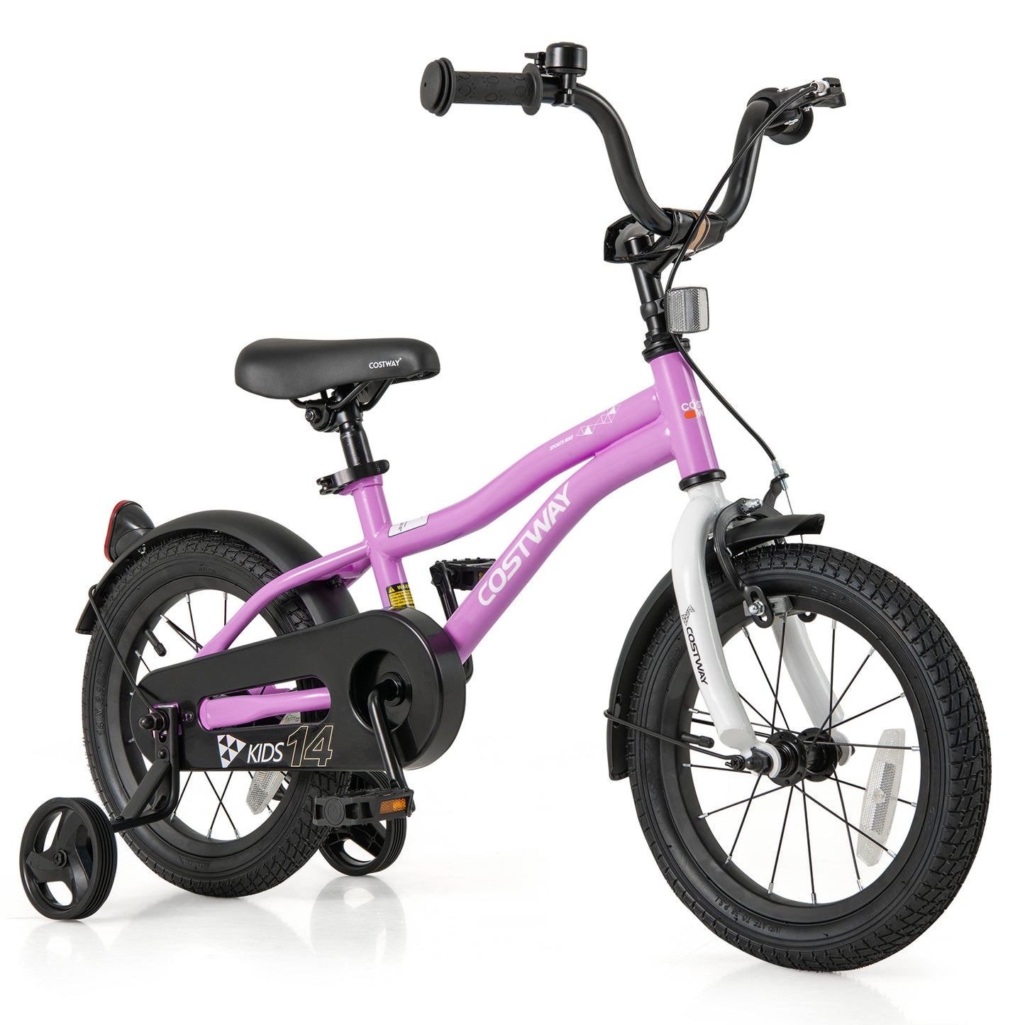 Kids Bike 14-Inch Children Training Bicycle with 2 Brake for 3-5 Years Old - 5 Years Old