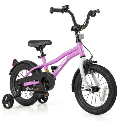 Kids Bike 14-Inch Children Training Bicycle with 2 Brake for 3-5 Years Old - 5 Years Old