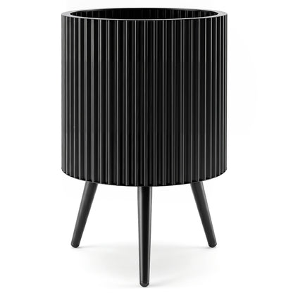 20-Inch Raised Metal Planter with Stand and Drainage Holes