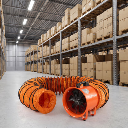 14" Industrial Blower Fan with 25 FT Flexible Duct Hose