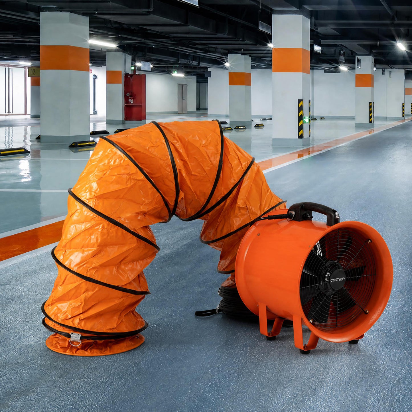 14" Industrial Blower Fan with 25 FT Flexible Duct Hose