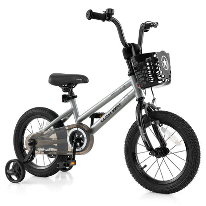 14 Inch Kids Bike Adjustable with Transparent Chain Cover for 4-5 Years Old - 5 Years Old